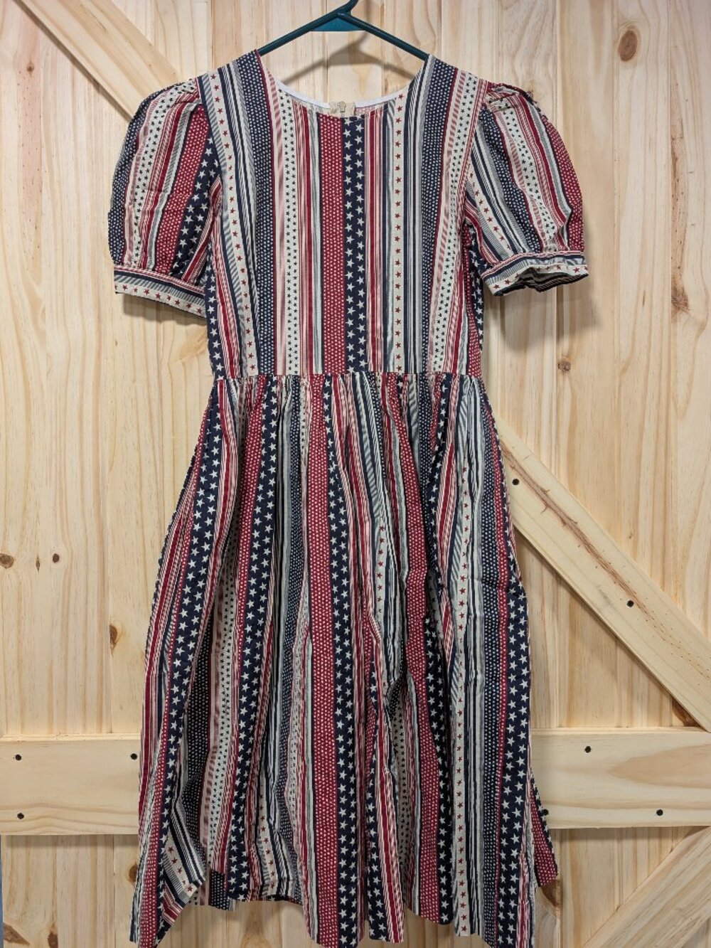 Vintage style handmade American dress teen XS